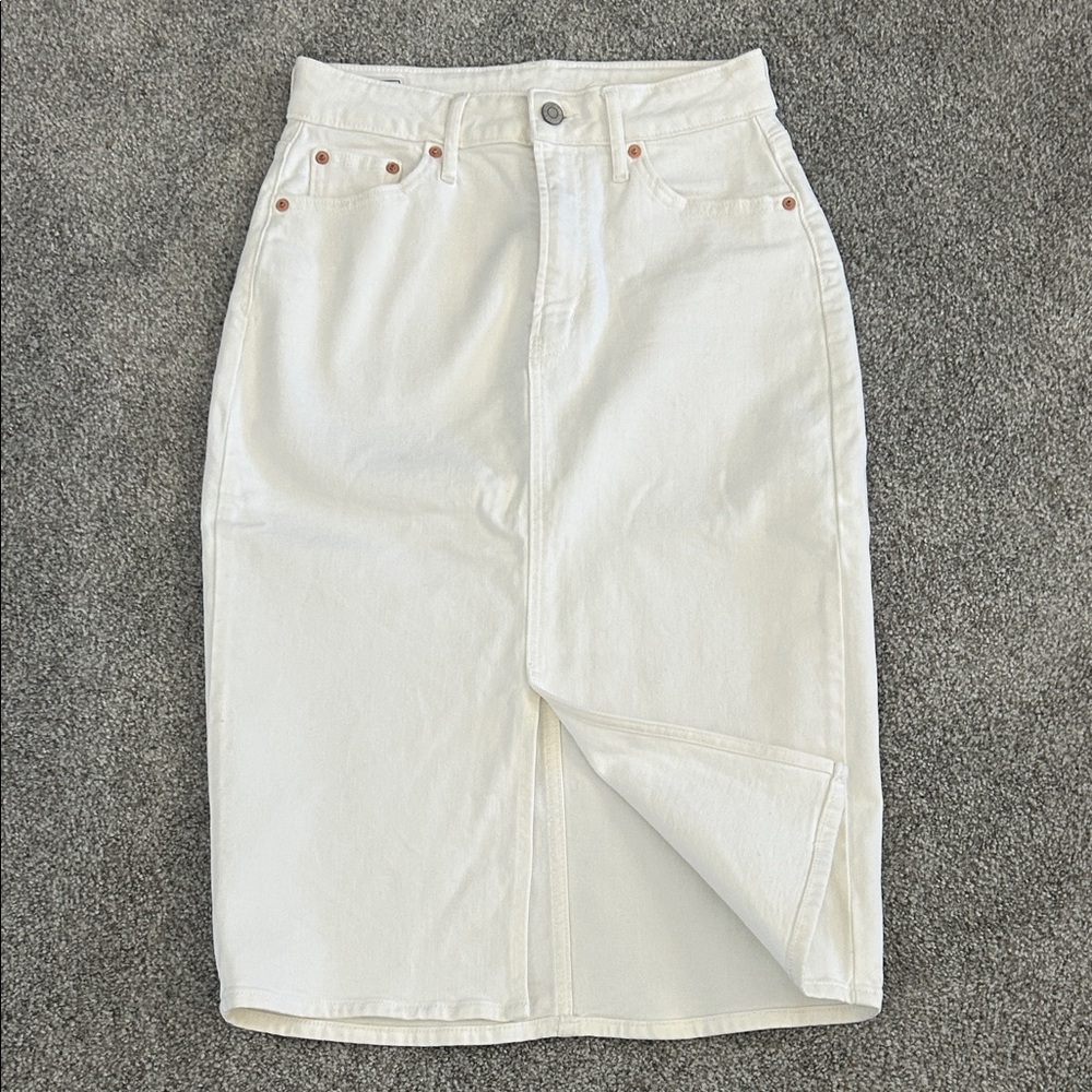GAP White Icon Denim Skirt - Picture 4 of 8